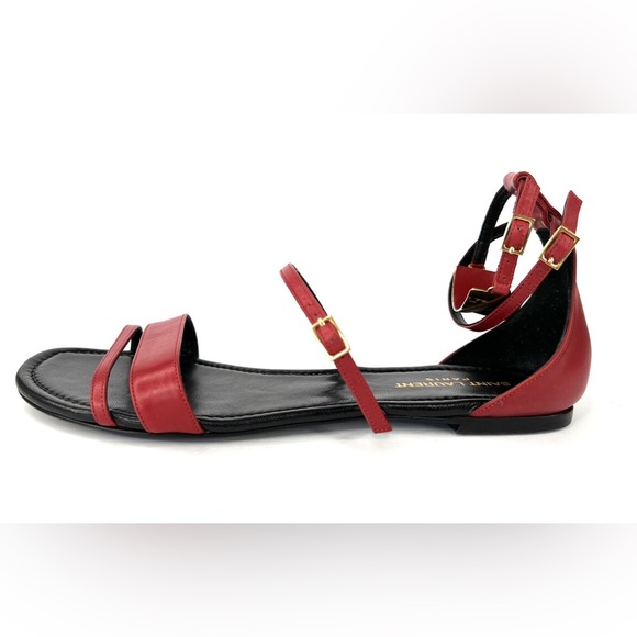 Saint Laurent Janis Gladiator Sandal Flats Size 40.5 $895 - Picture 6 of 8